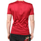 Red Silk DG Crown Logo Short Sleeve T-shirt
