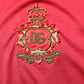 Red Silk DG Crown Logo Short Sleeve T-shirt