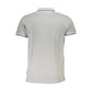 Gray Cotton Men Polo Shirt
