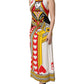 White Queen Of Hearts Sleeveless Maxi Dress