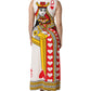 White Queen Of Hearts Sleeveless Maxi Dress