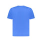 Blue Cotton Men T-Shirt