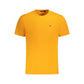 Orange Cotton Men T-Shirt