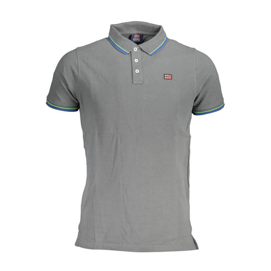 Brown Cotton Men Polo Shirt