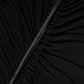 Black Mesh Trim Bodycon Long Sheath Dress
