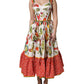 White Vegetables Sleeveless A-line Dress