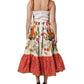 White Vegetables Sleeveless A-line Dress