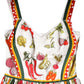 White Vegetables Sleeveless A-line Dress
