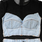 Black Blue Long Sleeves Denim Mini Dress