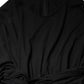 Black Wool Long Sleeves Sheath Midi Dress
