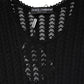 Black Cashmere Long Sleeves A-line Midi Dress