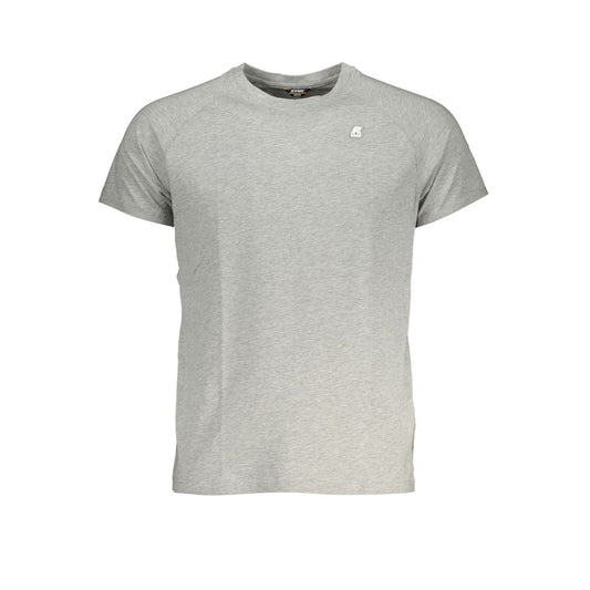 Gray Cotton Men T-Shirt