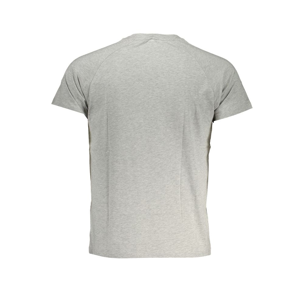 Gray Cotton Men T-Shirt