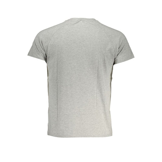 Gray Cotton Men T-Shirt