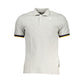 Gray Cotton Men Polo Shirt