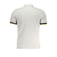 Gray Cotton Men Polo Shirt