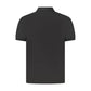 Black Cotton Men Polo Shirt