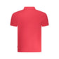 Red Cotton Men Polo Shirt