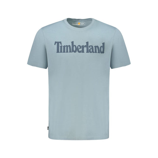 Light Blue Organic Cotton Men T-Shirt