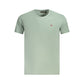 Green Cotton Men T-Shirt
