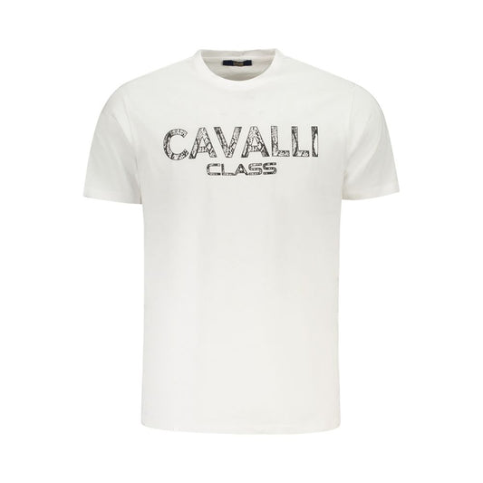 White Cotton Men T-Shirt