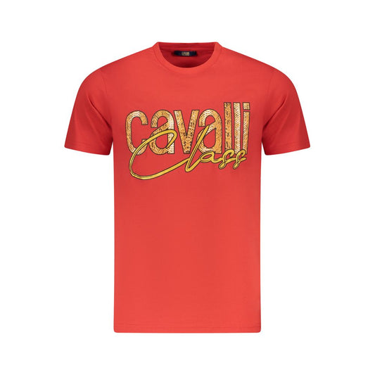 Red Cotton Men T-Shirt