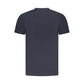 Blue Cotton Men T-Shirt