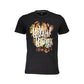 Black Cotton Men T-Shirt