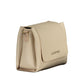 Beige Polyethylene Women Handbag