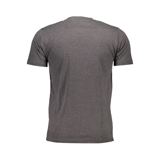 Gray Cotton Men T-Shirt