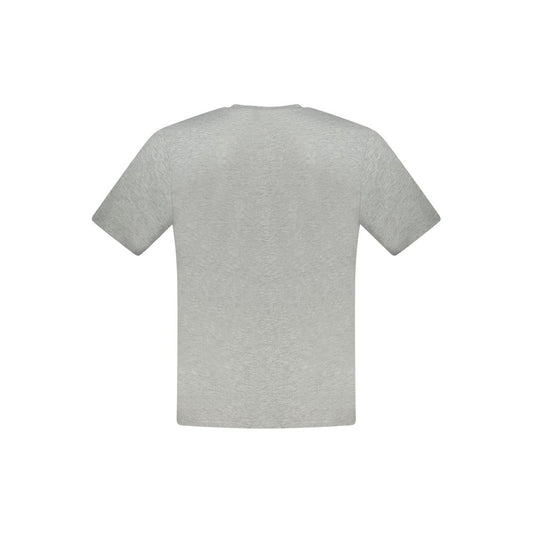 Gray Cotton Men T-Shirt