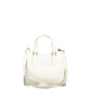 White Polyethylene Women Handbag