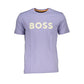 Purple Cotton Men T-Shirt