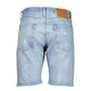 Light Blue Cotton Men Short