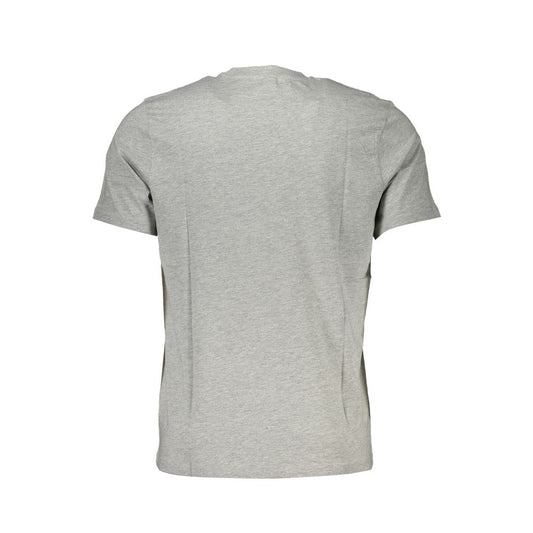 Gray Cotton Men T-Shirt