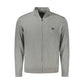 Gray Polyester Men Cardigan
