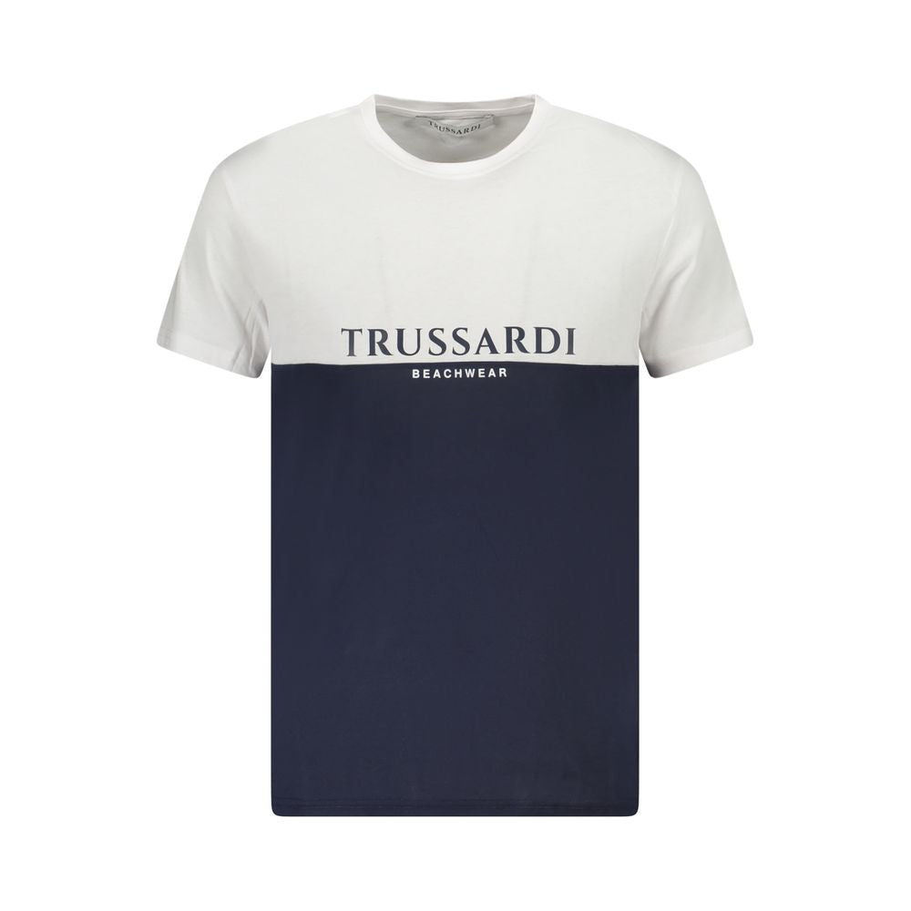 White Cotton Men T-Shirt