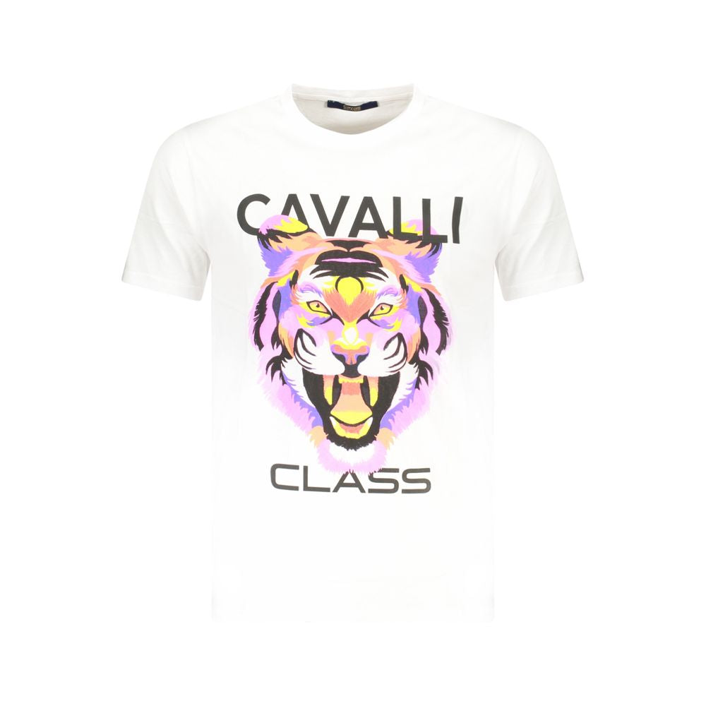 White Cotton Men T-Shirt