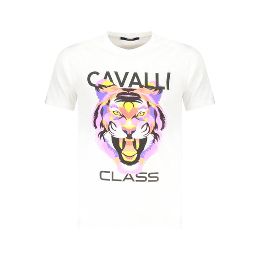 White Cotton Men T-Shirt