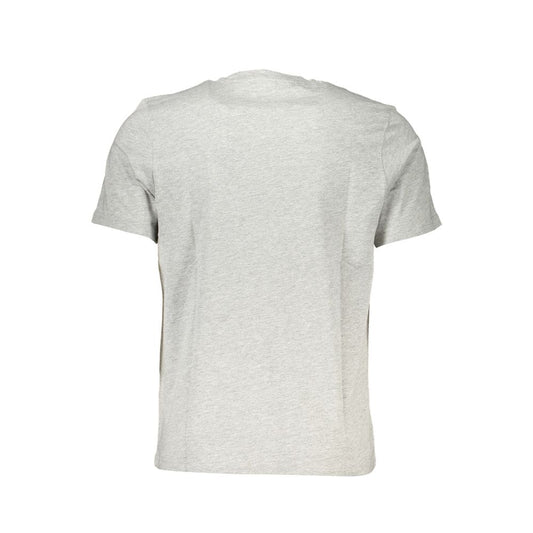 Gray Cotton Men T-Shirt