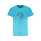Light Blue Cotton Men TShirt