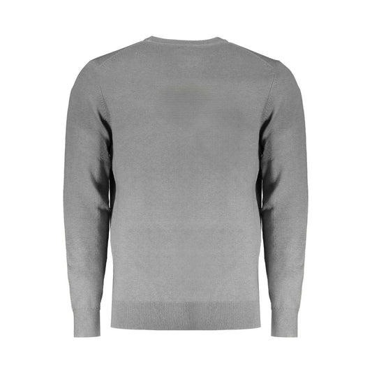 Gray Polyester Men Sweater
