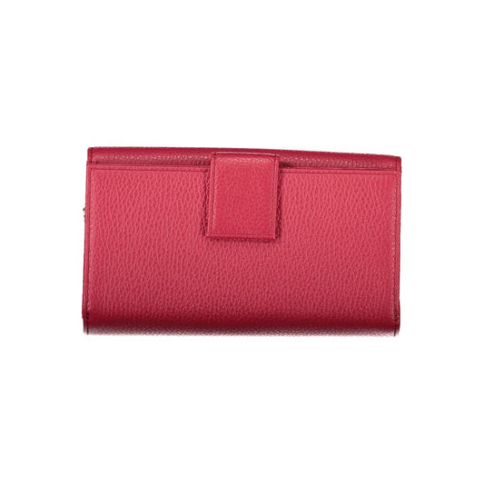Red Leather Women Wallet