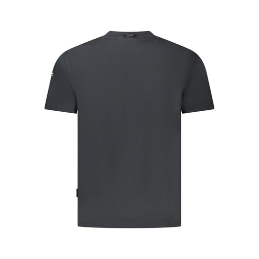 Black Cotton Men T-Shirt