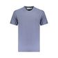Blue Cotton Men T-Shirt