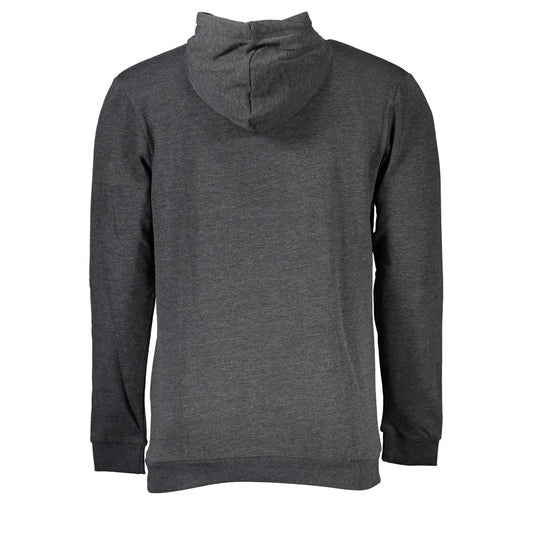 Gray Cotton Men Sweatshirt
