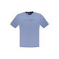 Blue Cotton Men T-Shirt