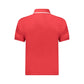Red Cotton Men Polo Shirt
