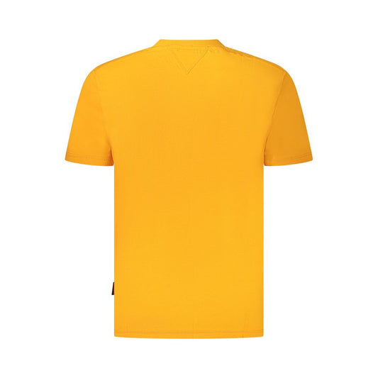 Orange Cotton Men T-Shirt