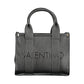 Black Polyethylene Women Handbag